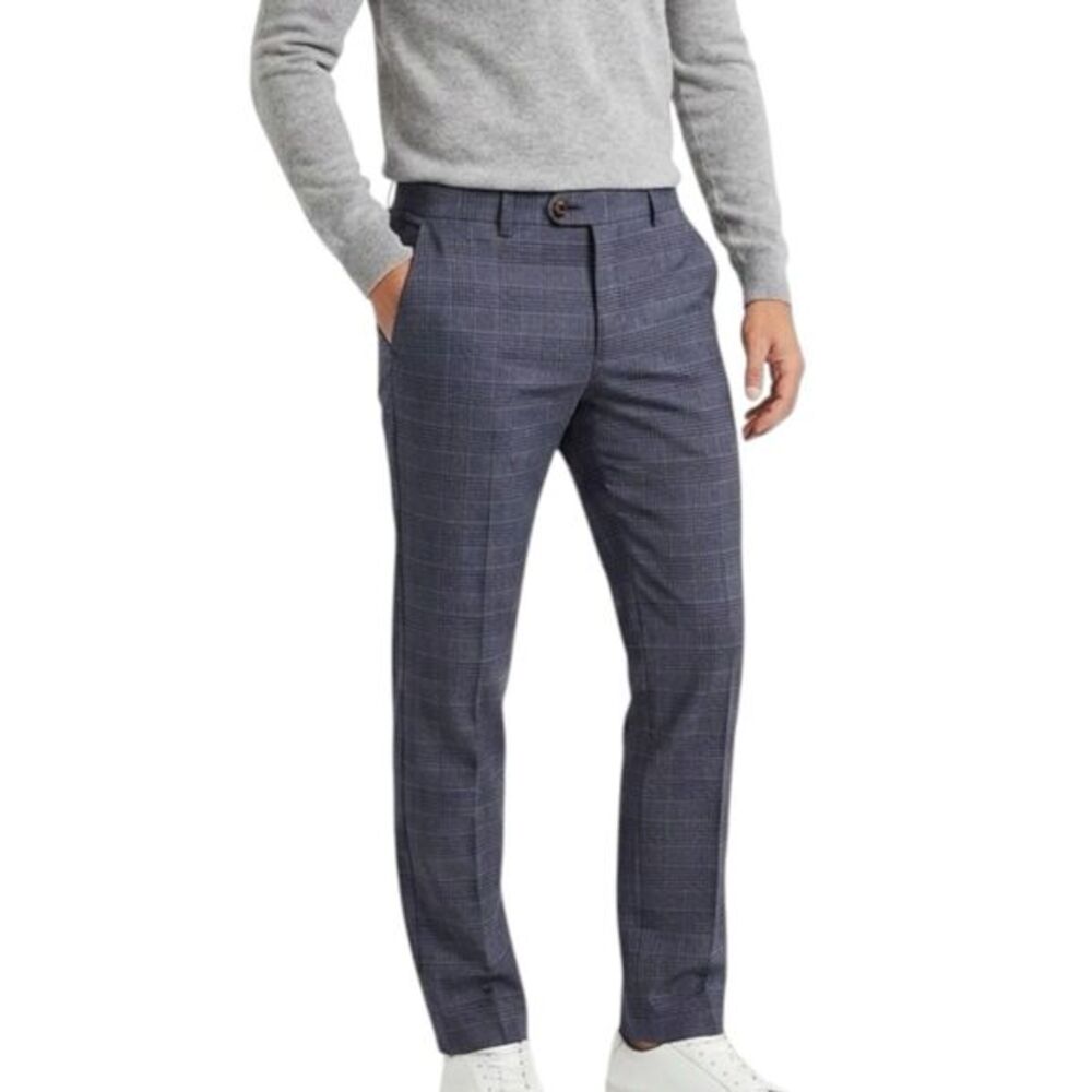 Ted Baker Men's Dress Pants Plaid Trousers Business Casual Office Work Wear 34R